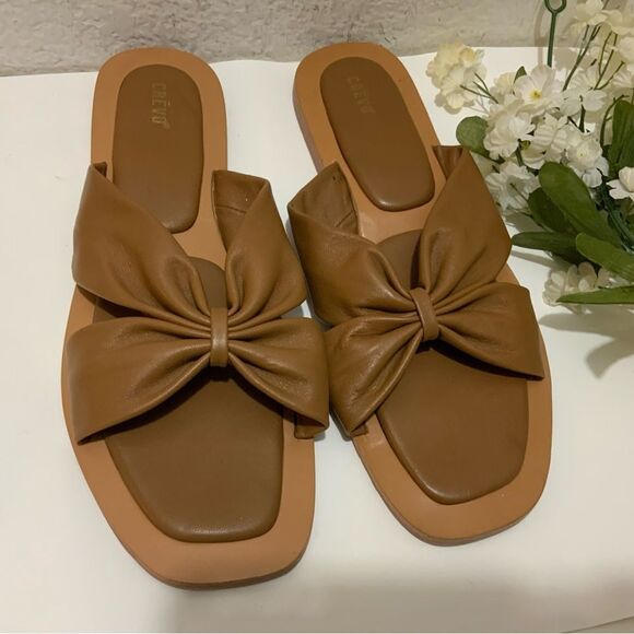 CREVO KITTY LEATHER SLIDE SANDALS size 11 - Picture 2 of 5